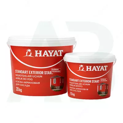 HAYAT FASADNIY START akril fasad bo‘yog‘i (20 kg)